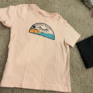 Janie and Jack tshirt pink with design 3T